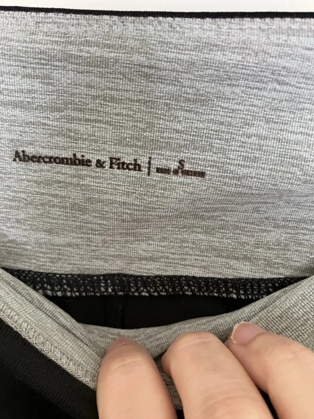 Abercrombie & Fitch Black Leggings with Side Logo size S